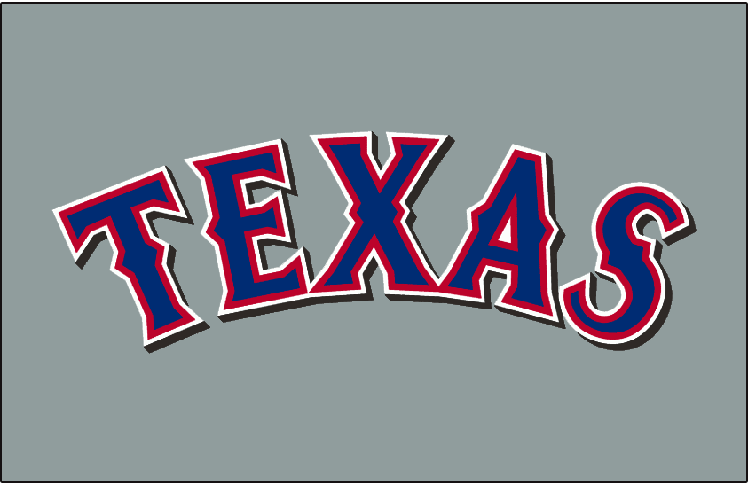 Texas Rangers 2001-2013 Jersey Logo iron on transfers for fabric